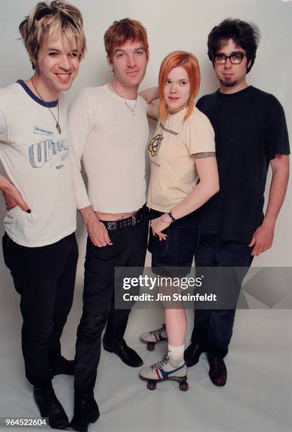 The Dandy Warhols pose for a portrait in Los Angeles, California on June 26, 1997.