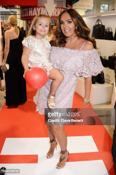 Tamara Ecclestone and daughter Sophia Eccletone-Rutland attend Hello Magazine's 30th anniversary party at Dover Street Market on May 9, 2018 in...