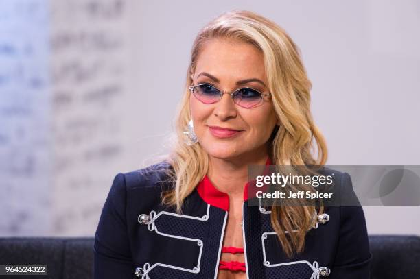 Anastacia attends BUILD to talk about her current tour on May 31, 2018 in London, England.