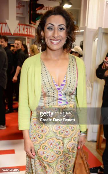 Saira Khan attends Hello Magazine's 30th anniversary party at Dover Street Market on May 9, 2018 in London, England.