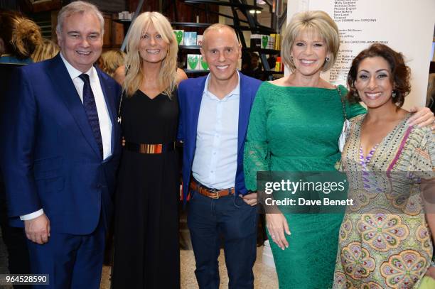 Eamonn Holmes, Gaby Roslin, Robert Rinder aka Judge Rinder, Ruth Langsford and Saira Khan attend Hello Magazine's 30th anniversary party at Dover...