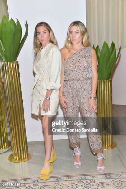 Lexi Kaplan and Allie Kaplan attend Nanushka Dinner Hosted by Sandra Sandor and Peter Baldaszti on May 30, 2018 in Culver City, California.