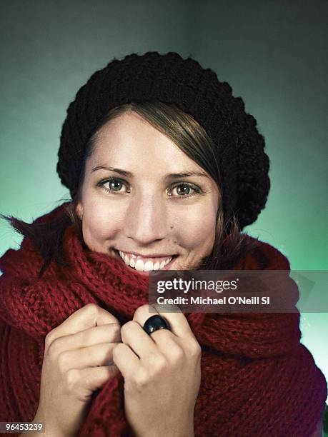 Winter Games Preview: Team USA luger Erin Hamlin is photographed for Sports Illustrated on September 14, 2009 in Chicago, Illinois. PUBLISHED IMAGE....