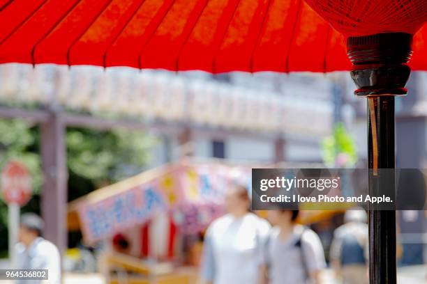 bustle of the temple's gate - toshima ward stock pictures, royalty-free photos & images