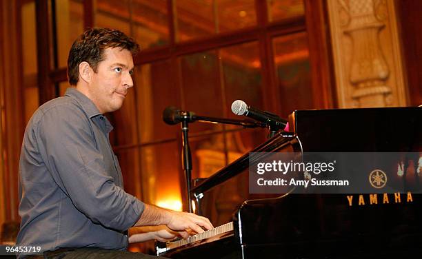 Musician Harry Connick Jr. Performs at "Only in Louisiana" brunch celebration of music, culture and business at Millennium Biltmore Hotel on January...