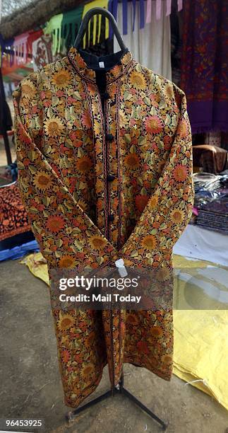 Products on display at the Surajkund Crafts Mela in Faridabad on February 1, 2010.