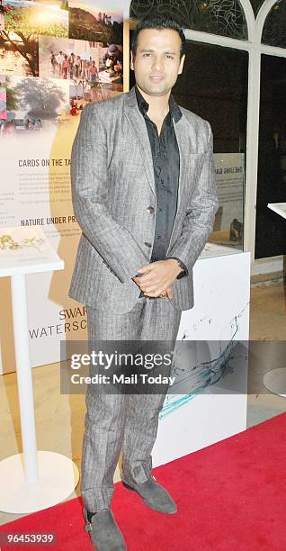 Rohit Roy at the Swarovski Save The Tiger charity auction in Mumbai on February 3, 2010.