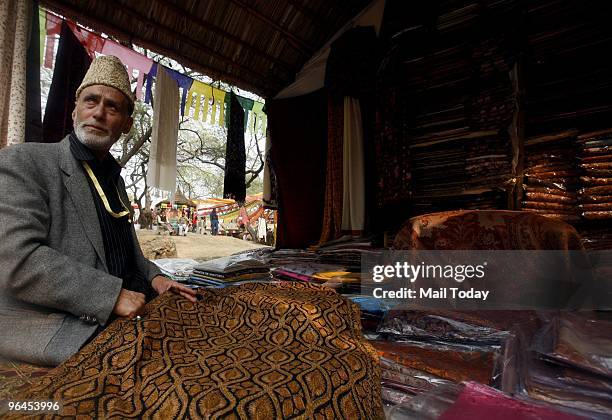 Products on display at the Surajkund Crafts Mela in Faridabad on February 1, 2010.