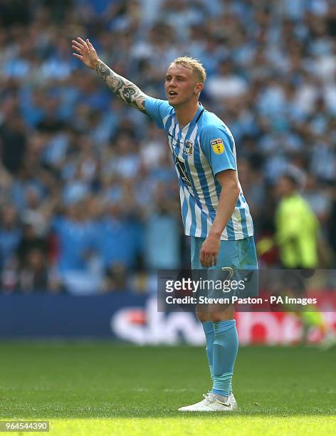 Coventry City's Jack Grimmer reacts
