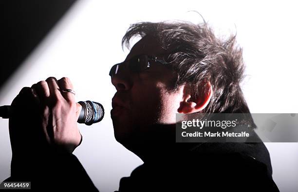 Ian McCulloch of Echo & The Bunnymen performs on stage during the Adelaide leg of Laneway Festival at Fowler's Live on February 5, 2010 in Adelaide,...