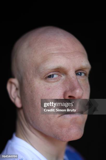 World Cup Preview: Closeup portrait of Team Iceland Emil Hallfredsson posing during photo shoot at Sheraton Lincoln Harbor Hotel. Weehawken, NJ...