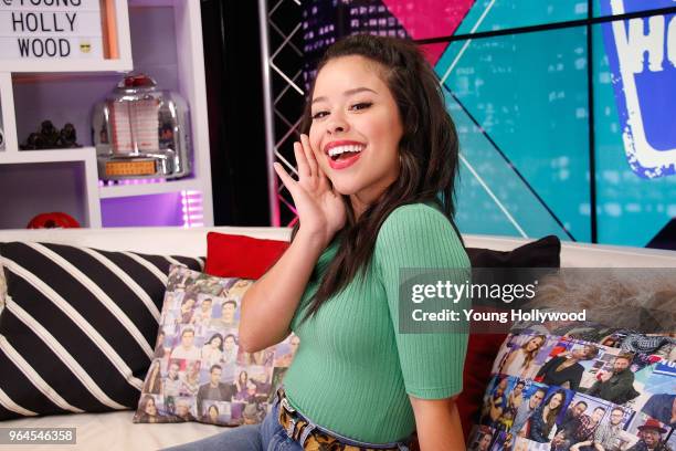 May 31: Cierra Ramirez visits the Young Hollywood Studio on May 31, 2017 in Los Angeles, California.