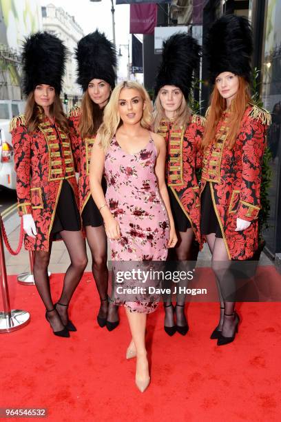 Tallia Storm attends Alec Monopoly's, 'Breaking the Bank on Bond Street' exhibition launch party at the Eden Fine Art Gallery on May 31, 2018 in...