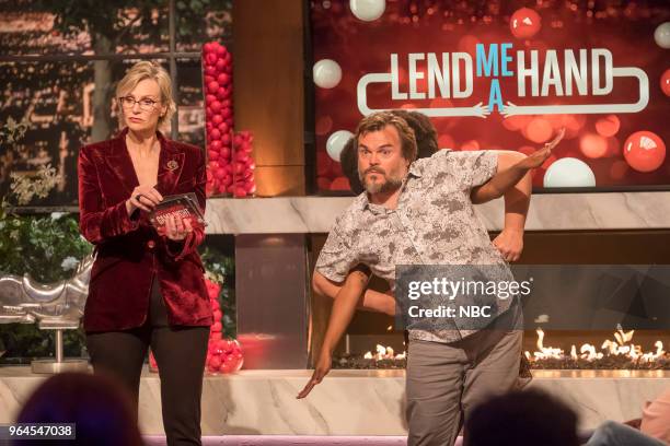 Hollywood Game Night" -- Pictured: Jane Lynch, Jack Black --