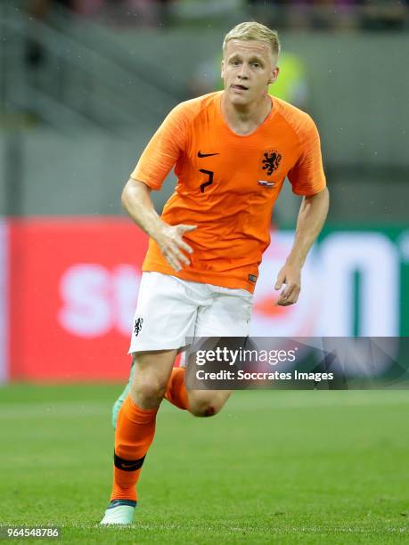 Donny van de Beek of Holland during the International Friendly match between Slovakia v Holland at the City Arena on May 31, 2018 in Trnava Slovakia