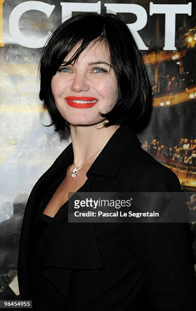 Actress Delphine Chaneac attends the two Millions Viewers Celebration Party for "Le Concert" film at Ritz Club on February 5, 2010 in Paris, France.