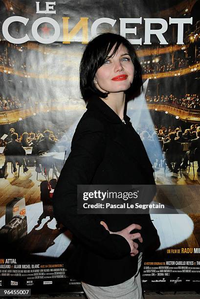 Actress Delphine Chaneac attends the two Millions Viewers Celebration Party for "Le Concert" film at Ritz Club on February 5, 2010 in Paris, France.