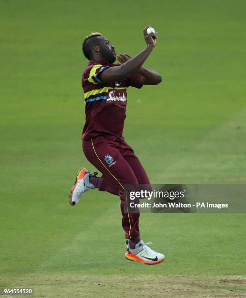 West Indies' Andre Russell during the special fundraising T20 International match at Lord's, London.