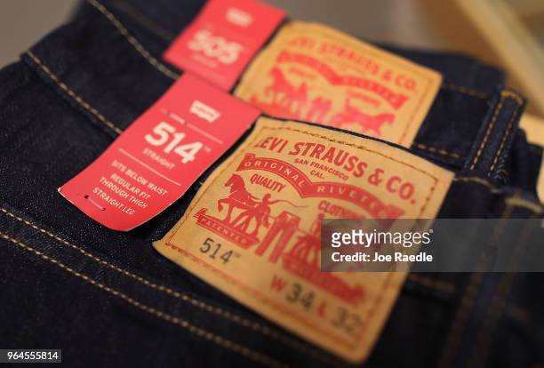 Levi's clothes are seen on the day President Donald Trump placed tariffs on steel and aluminum imports and European Union responded by warning that...