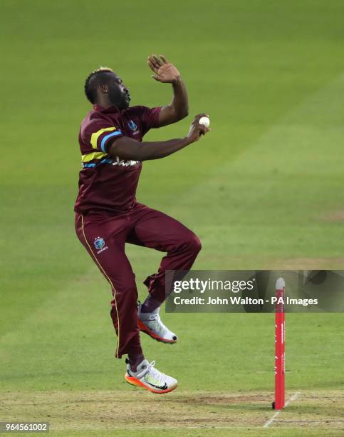 West Indies' Andre Russell during the special fundraising T20 International match at Lord's, London. PRESS ASSOCIATION Photo. Picture date: Thursday...