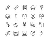 Line Surge Protector Icons