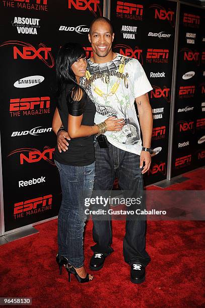 Player Michael Boley attends the ESPN The Magazine's NEXT Event at the Fontainebleau Miami Beach on February 5, 2010 in Miami Beach, Florida.