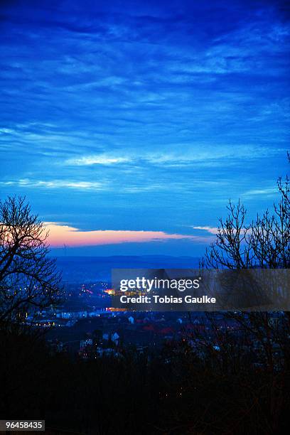 sunset blue - tobias gaulke - fotografias e filmes do acervo