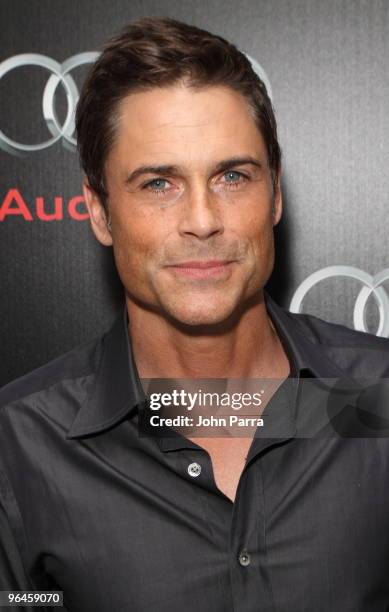 Rob Lowe attends the Superbowl XLIV with Audi at the W Hotel - South Beach on February 5, 2010 in Miami Beach, Florida.