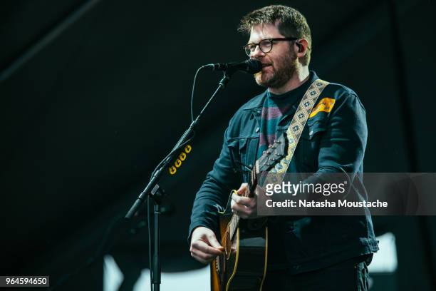 Colin Meloy of The Decemberists perform onstage during day 3 of 2018 Boston Calling Music Festival at Harvard Athletic Complex on May 27, 2018 in...