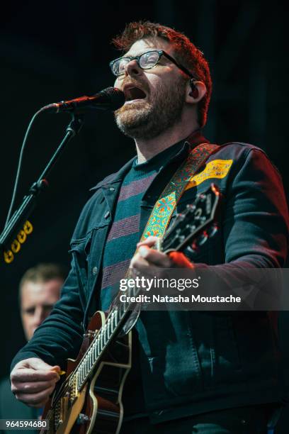 Colin Meloy of The Decemberists perform onstage during day 3 of 2018 Boston Calling Music Festival at Harvard Athletic Complex on May 27, 2018 in...