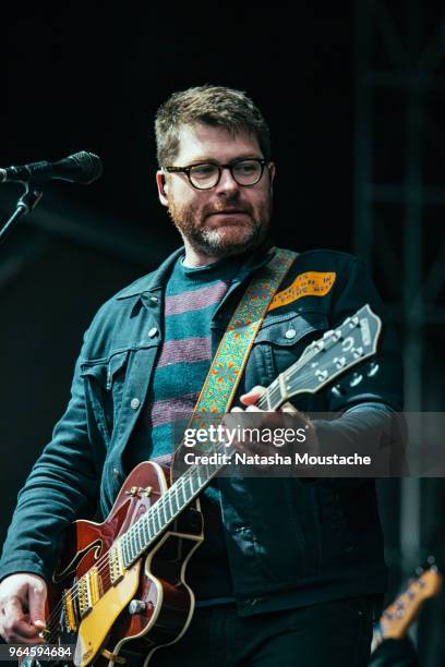 Colin Meloy of The Decemberists perform onstage during day 3 of 2018 Boston Calling Music Festival at Harvard Athletic Complex on May 27, 2018 in...