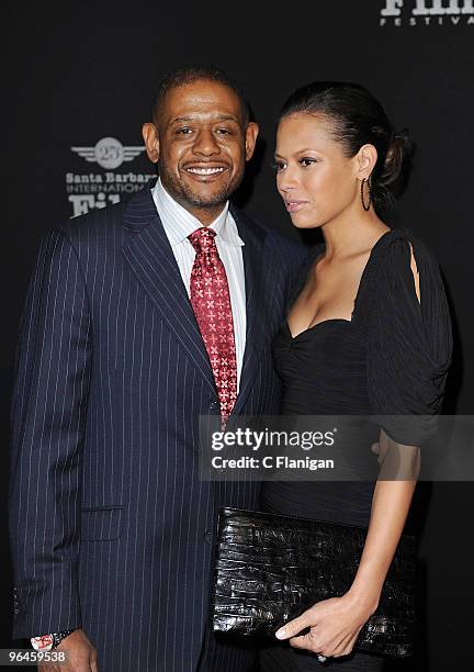 Actor Forest Whitaker and wife Keisha Whitaker attend the American Riviera Award Ceremony during the 2010 Santa Barbara International Film Festival...