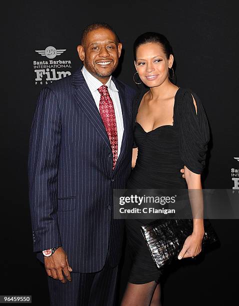 Actor Forest Whitaker and wife Keisha Whitaker attend the American Riviera Award Ceremony during the 2010 Santa Barbara International Film Festival...