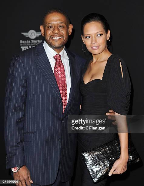 Actor Forest Whitaker and wife Keisha Whitaker attend the American Riviera Award Ceremony during the 2010 Santa Barbara International Film Festival...