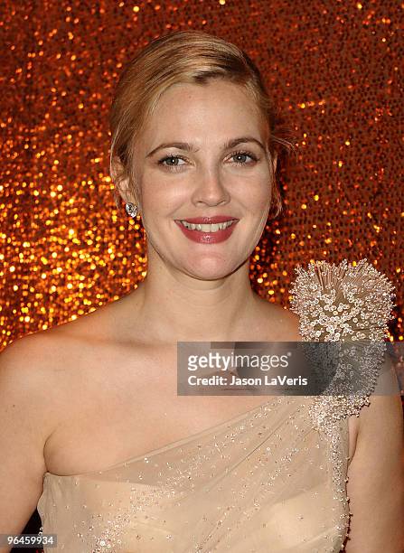 Actress Drew Barrymore attends the official HBO after party for the 67th annual Golden Globe Awards at Circa 55 Restaurant at the Beverly Hilton...