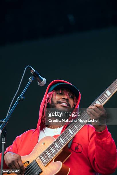 Thundercat performs onstage during day 3 of 2018 Boston Calling Music Festival at Harvard Athletic Complex on May 27, 2018 in Boston, Massachusetts.