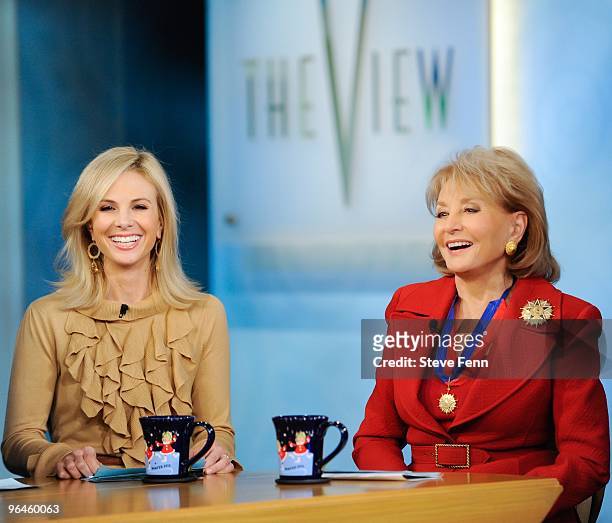 Elisabeth Hasselbeck and Barbara Walters on "THE VIEW," Friday, Feb.5, 2010 airing on the Disney General Entertainment Content via Getty Images...