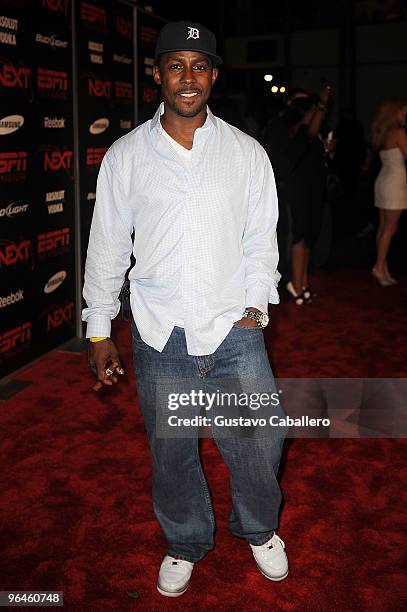 Former NFL player Desmond Howard attends the ESPN The Magazine's NEXT Event at the Fontainebleau Miami Beach on February 5, 2010 in Miami Beach,...