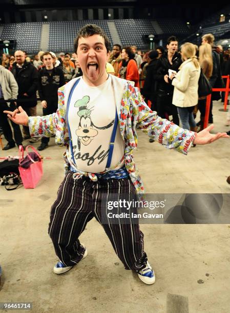 Reality TV hopefuls wait in line for the Big Brother 11 auditions at Wembley Arena on February 6, 2010 in London, England.