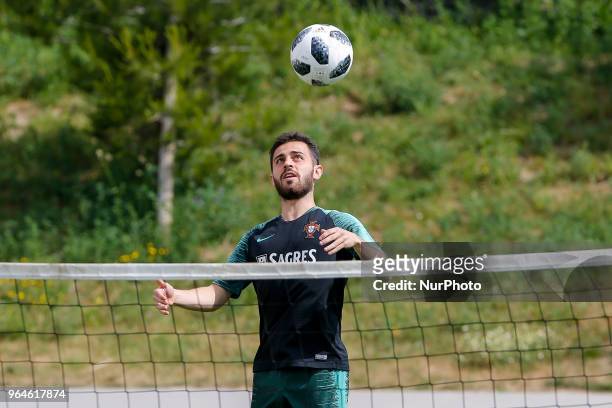 Portugal midfielder Bernardo Silva during the training session at Cidade do Futebol training camp in Oeiras, outskirts of Lisbon, on May 31, 2018...