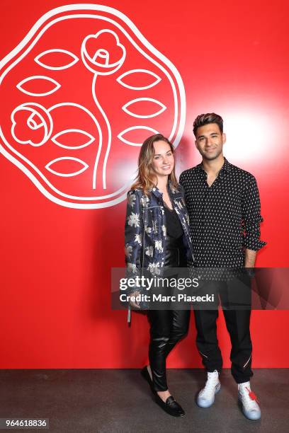 Anil Brancaleoni and guest attend the #Ultimune Launch Event on May 31, 2018 in Paris, France.