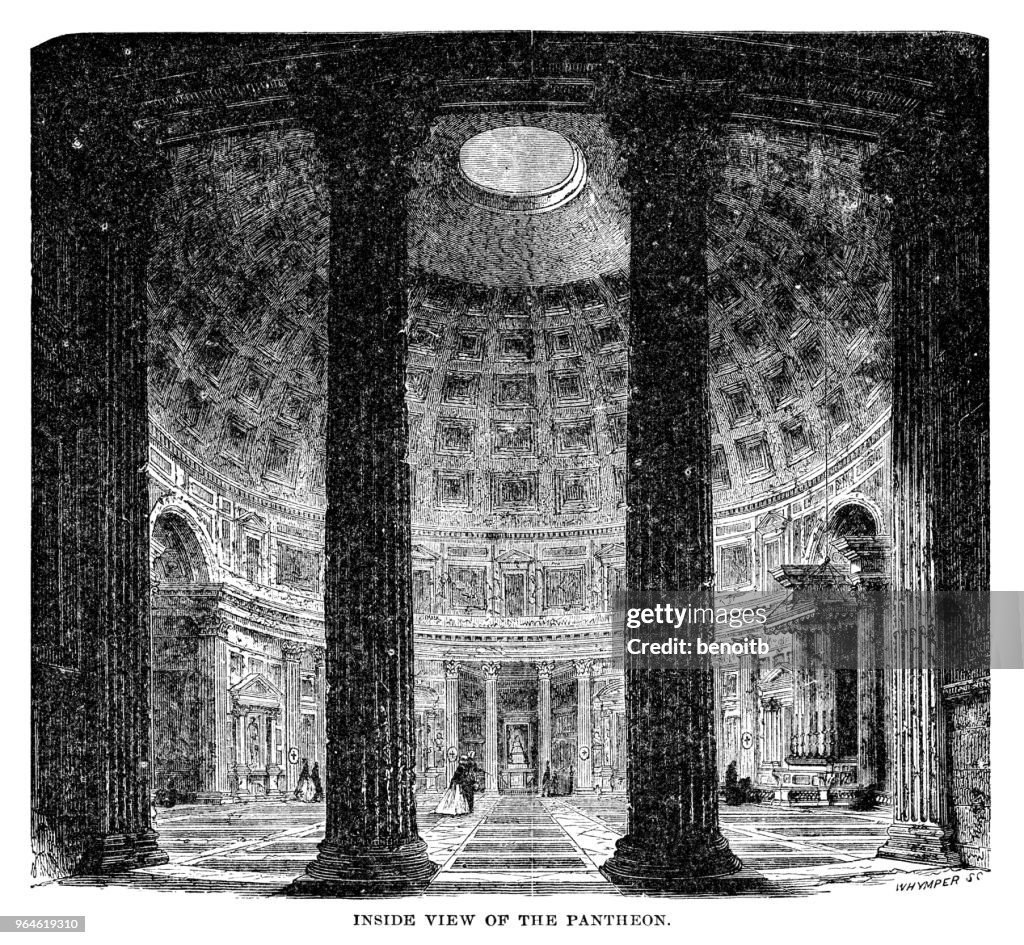 Inside the Pantheon in Rome