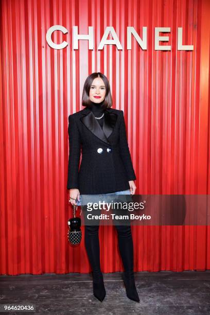 Miroslava Duma attends the Chanel Replica Show In Moscow "Metiers D'Art Paris - Hamburg 2017-18" on May 31, 2018 in Moscow, Russia.
