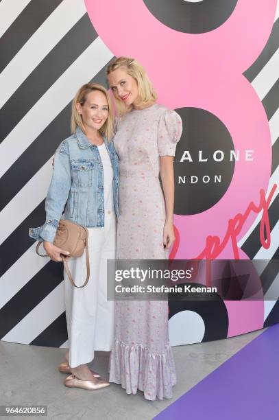 Ashley Fultz and Poppy Delevingne attend the Jo Malone London & Poppy Delevingne Celebrates the Launch of "Queen of Pop" on May 31, 2018 in West...