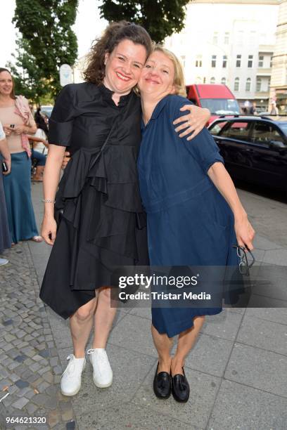 Anna Boettcher and her sister Dorothea Boettcher attend the 'Back for Good' premiere on May 31, 2018 in Berlin, Germany.