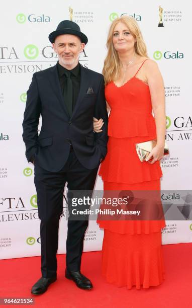 Tommy Tiernan and Yvonne McMahon attend the IFTA Gala Television Awards on May 31, 2018 in Dublin, Ireland.