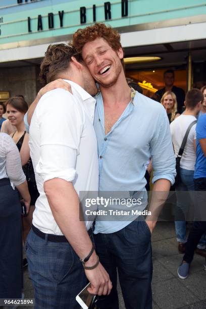 Steve Windolf and Daniel Donskoy attend the 'Back for Good' premiere on May 31, 2018 in Berlin, Germany.