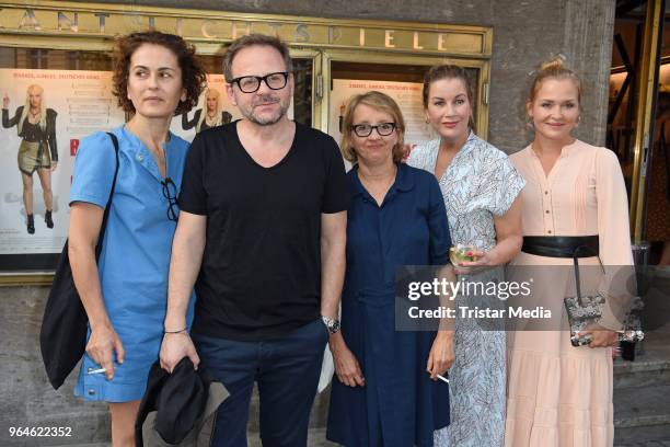 Marie-Lou Sellem, Samuel Finzi, Anna Boettcher, Alexa Maria Surholt and Judith Hoersch attend the 'Back for Good' premiere on May 31, 2018 in Berlin,...