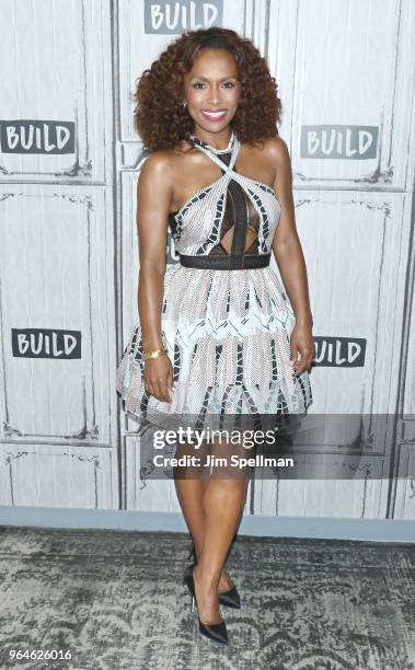 Writer Janet Mock attends the Build Series to discuss "Pose" at Build Studio on May 31, 2018 in New York City.