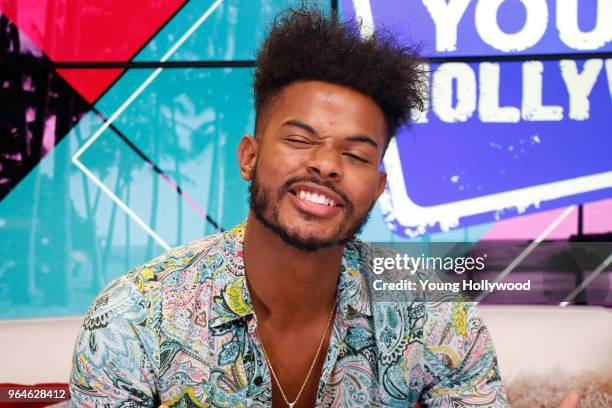 May 31: Trevor Jackson visits the Young Hollywood Studio on May 31, 2017 in Los Angeles, California.